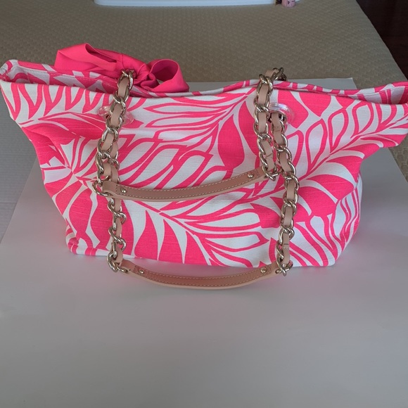 *LIKE NEW* Kate Spade Palm Fronds Print Tote - Picture 3 of 17